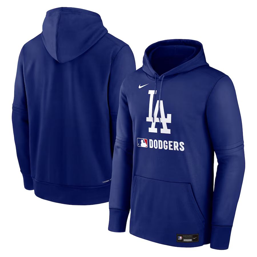 Men 2025 MLB Los Angeles Dodgers Blue Nike hoodie style 1->los angeles dodgers->MLB Jersey